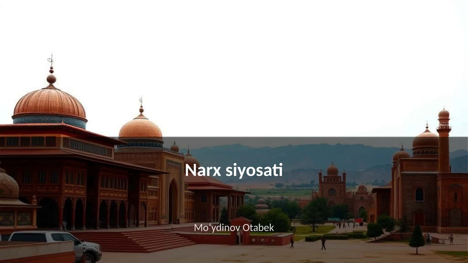 Narx siyosati 1