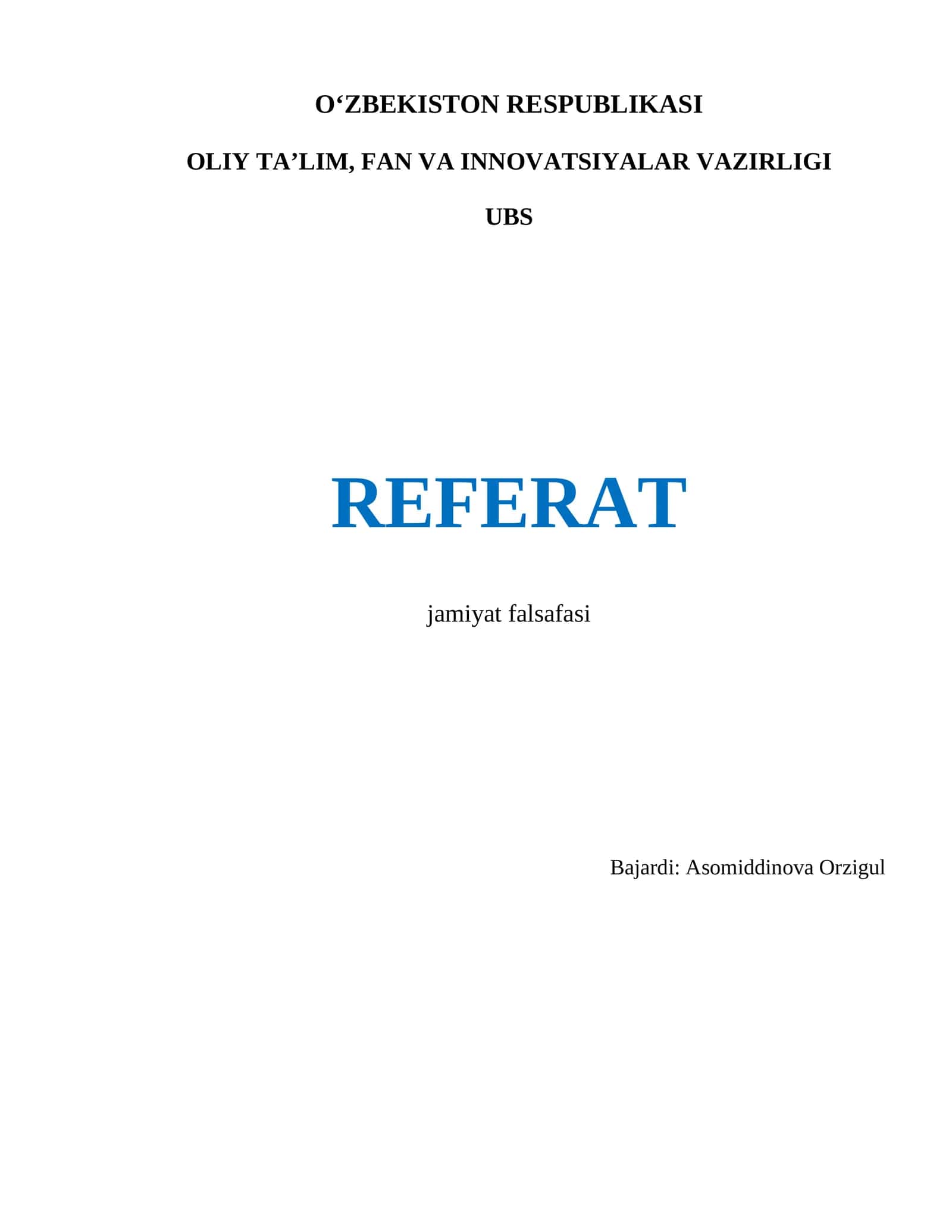 jamiyat falsafasi 1