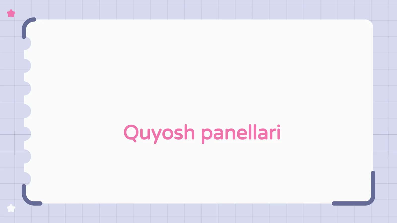 Quyoshpanellari 1