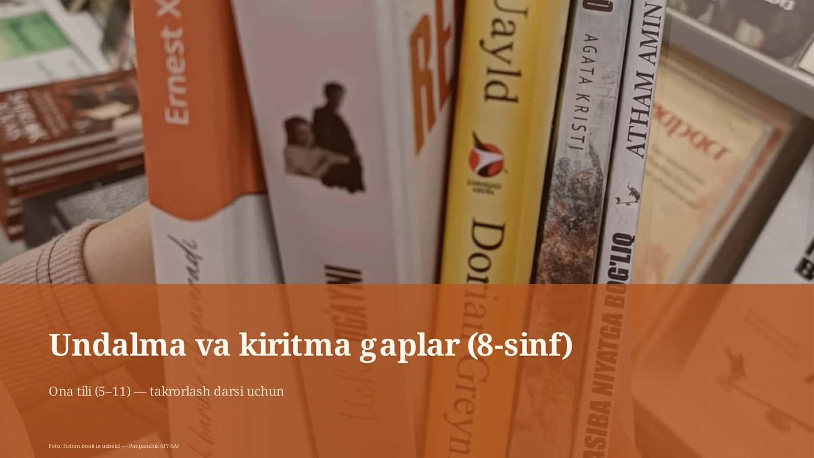 Undalma va kiritma gaplar (8-sinf) 1