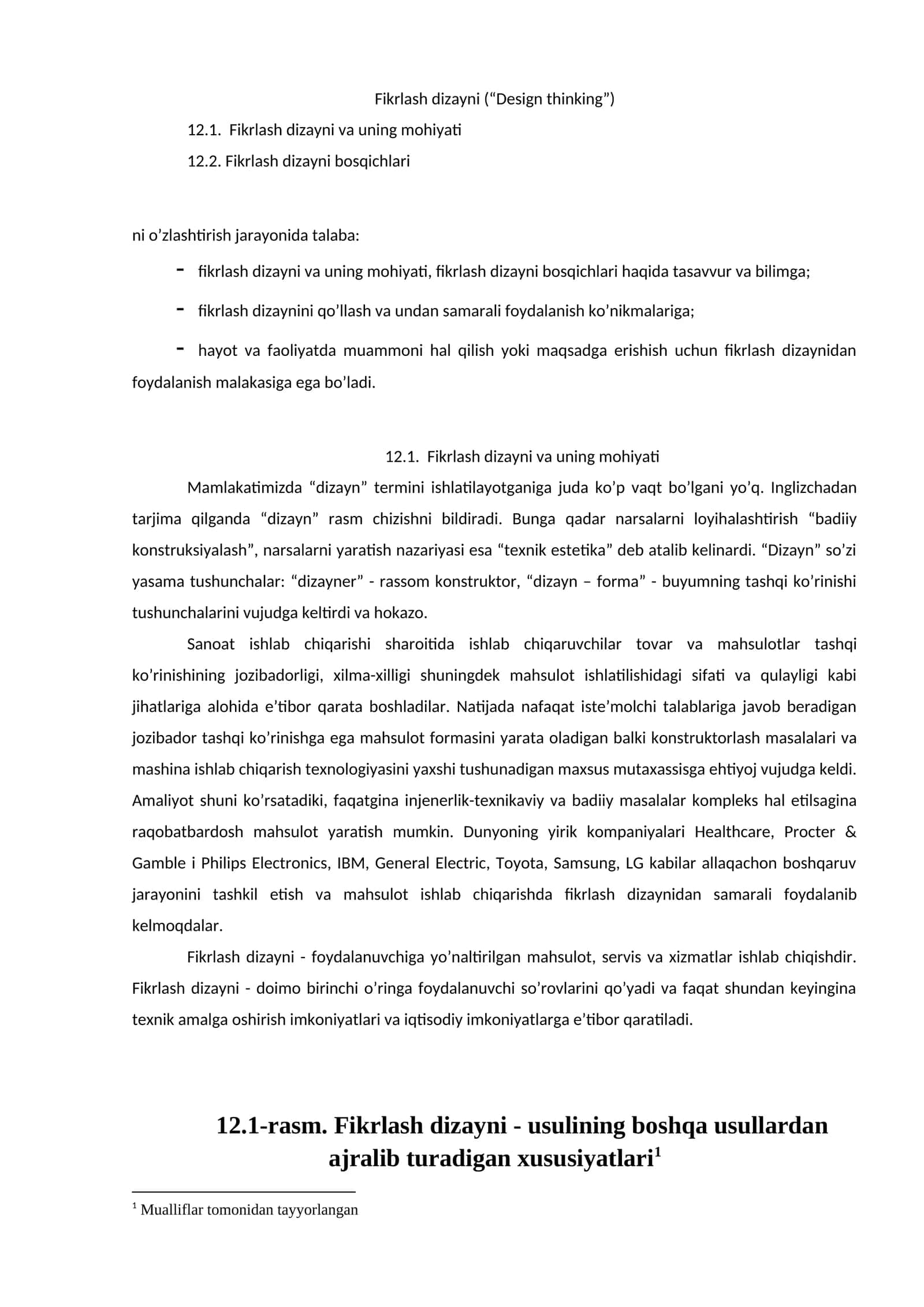 Fikrlash dizayni ("Design thinking") 1