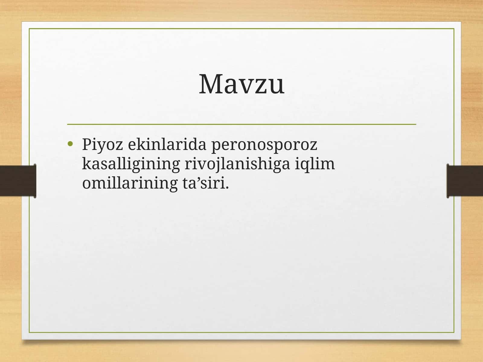 Peronosporoz piyoz kasalliklari 1