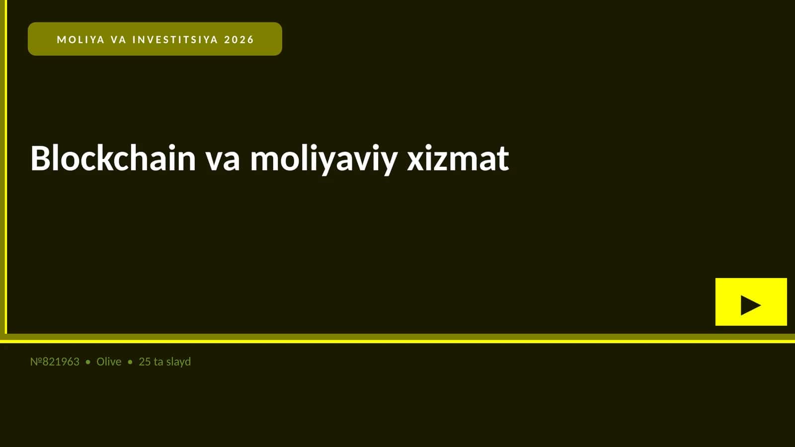 MOLIYA VA INVESTITSIYA 2026 1