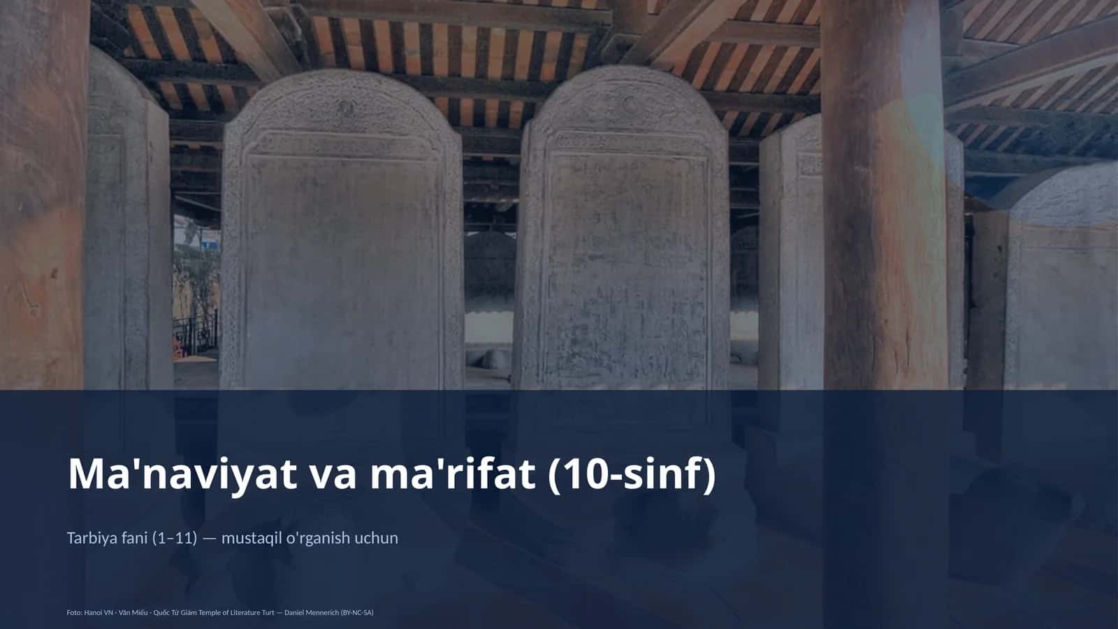 Ma'naviyat va ma'rifat (10-sinf) 1
