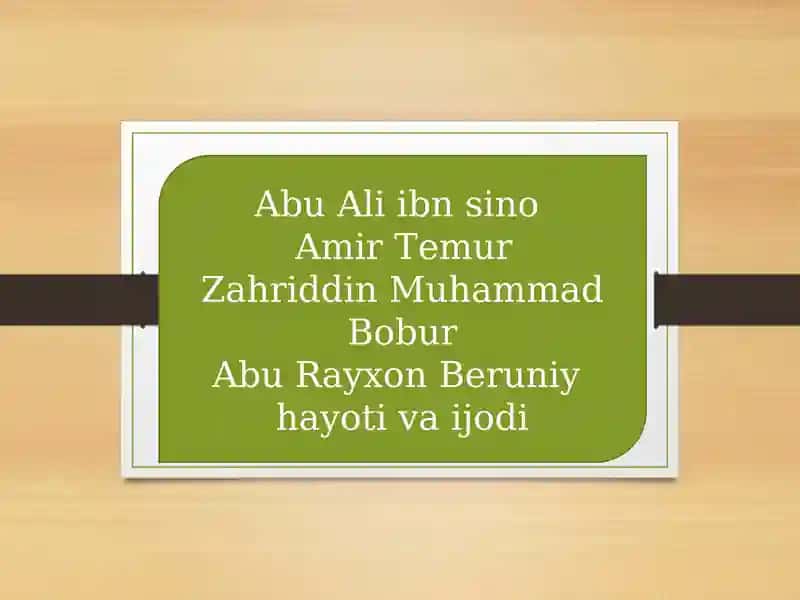 Abu Ali ibn Sino