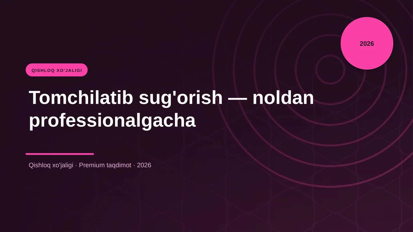 Tomchilatib sug'orish — noldan professionalgacha 1
