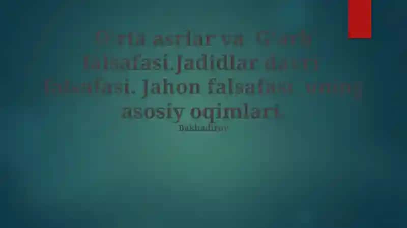 Islom falsafasi