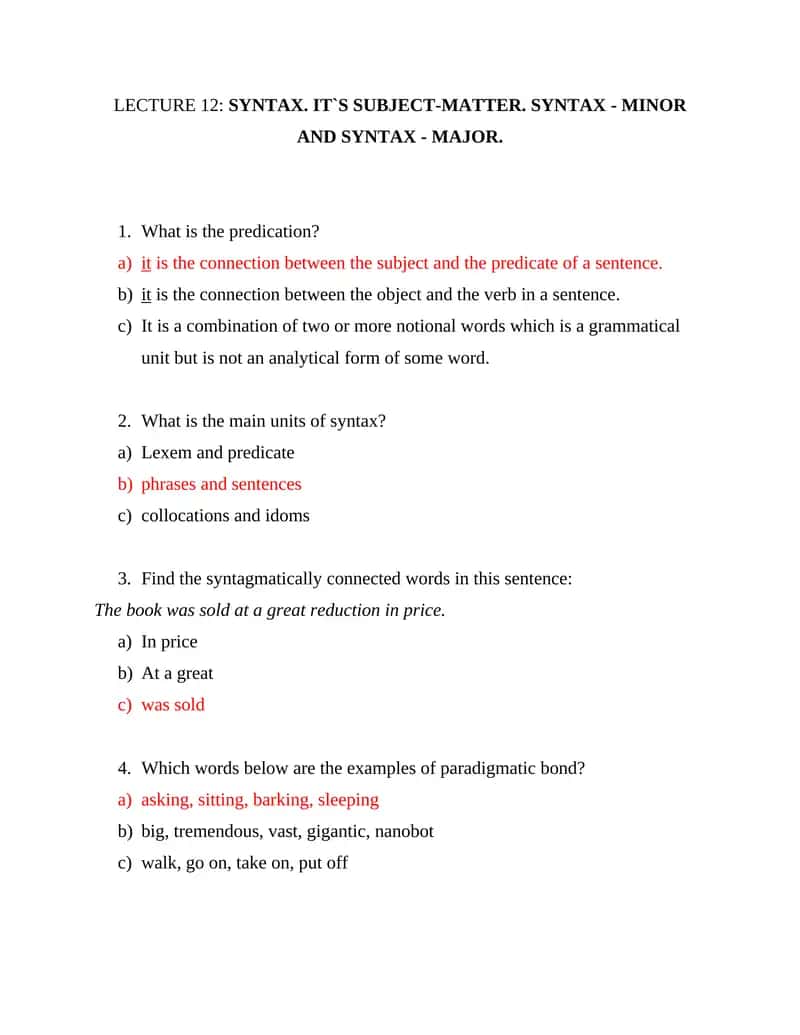 SYNTAX. IT`S SUBJECT-MATTER 1