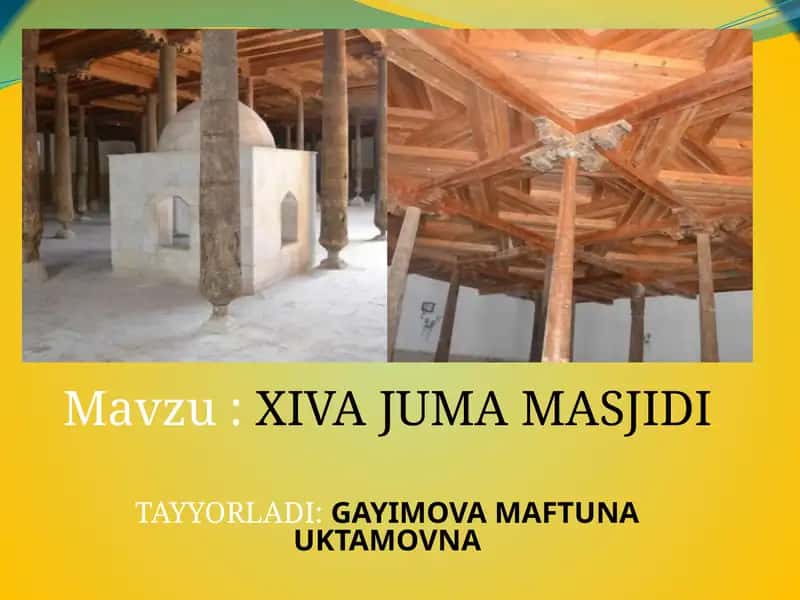 XIVA JUMA MASJIDI 1