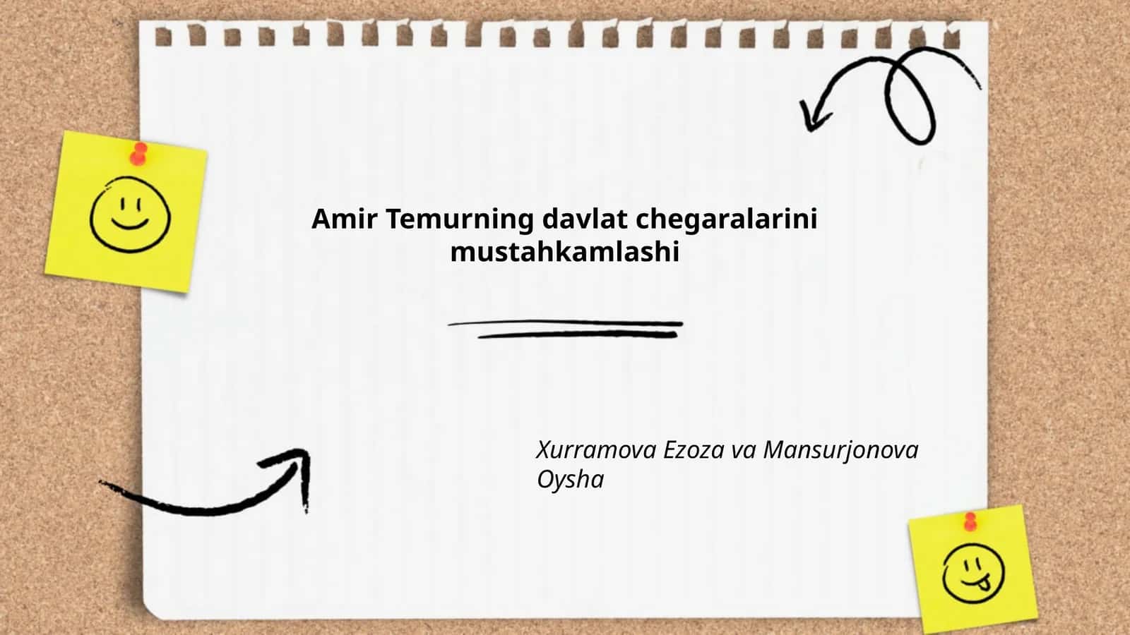 Amir Temurning davlat chegaralarini mustahkamlashi 1