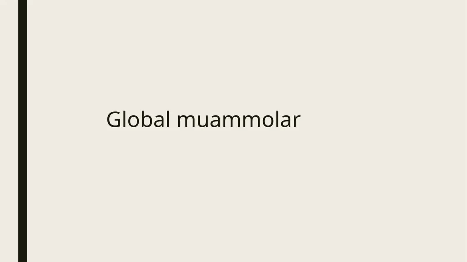 Global muammoar 1