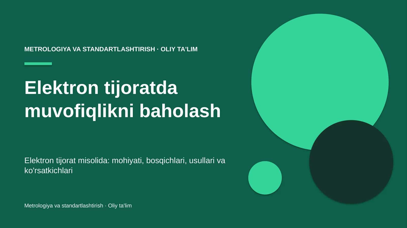 Elektron tijoratda muvofiqlikni baholash 1