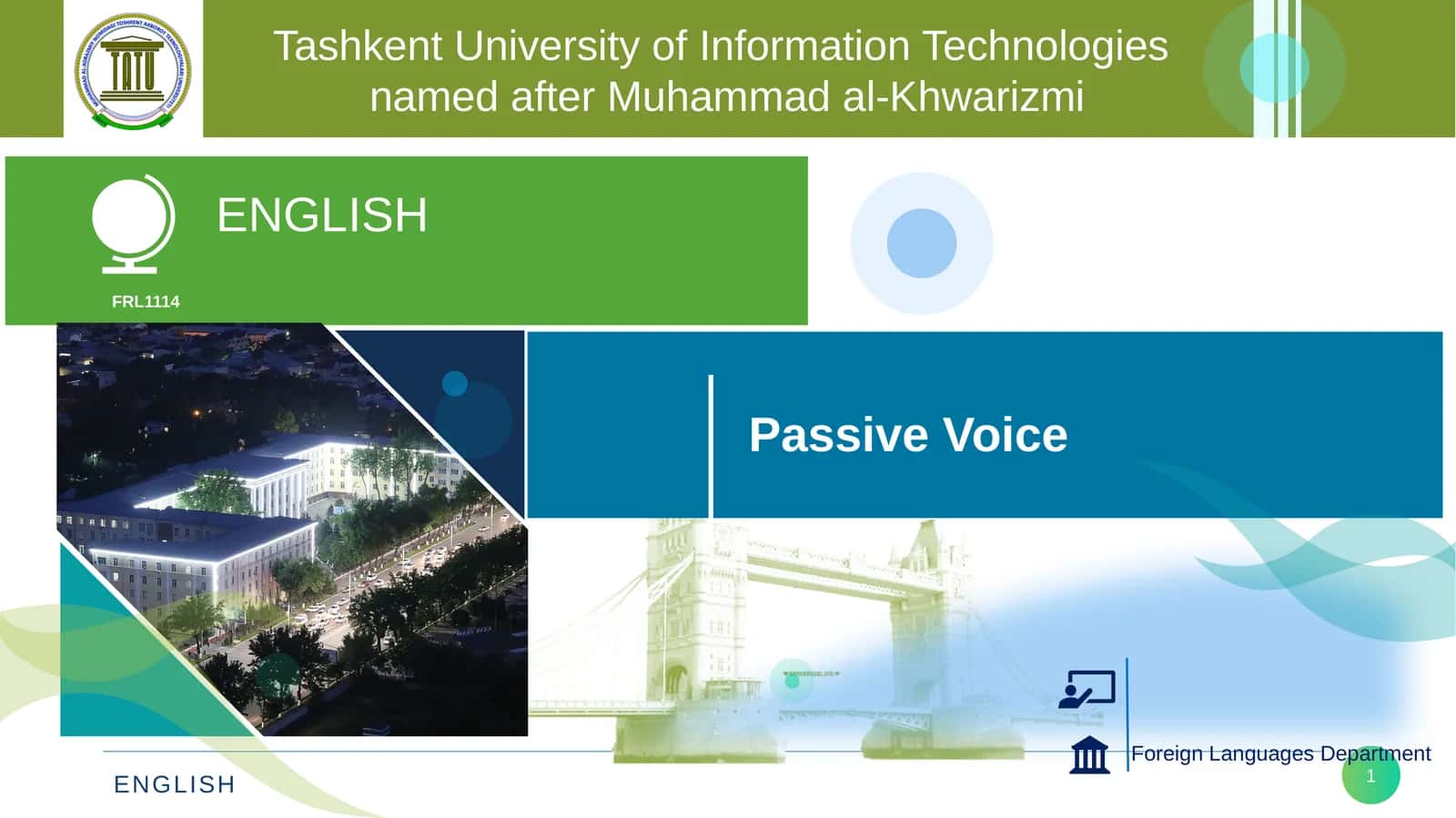 ENGLISH Passive Voice 1