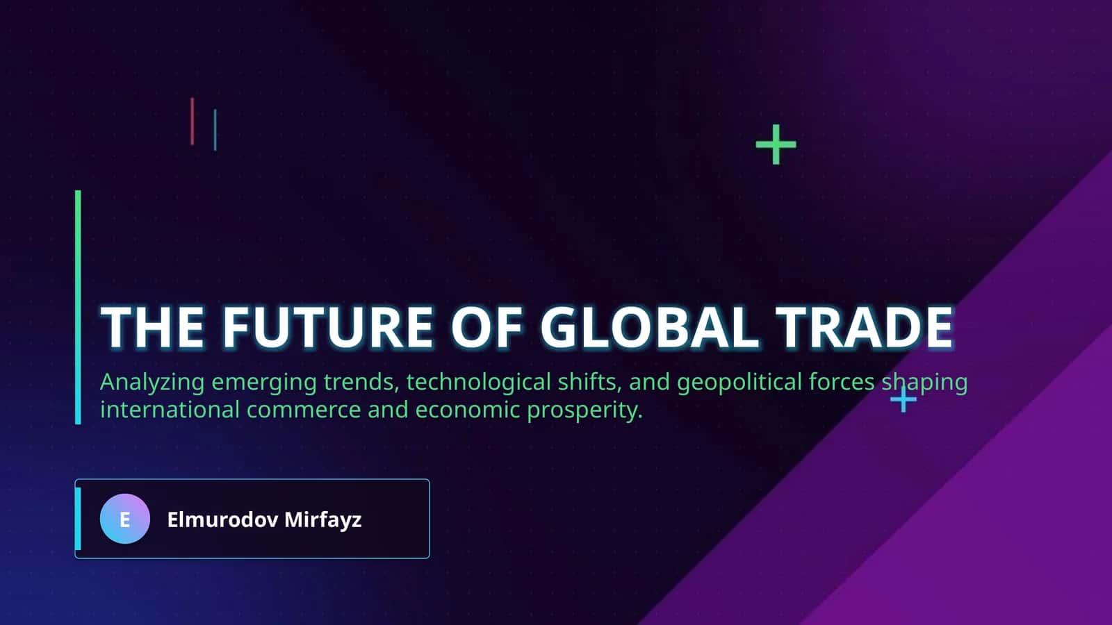 The future of global trade 1