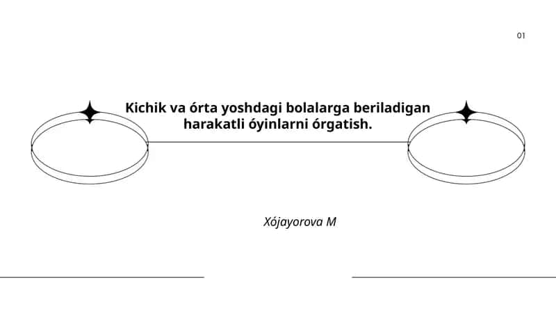 Harakatlanuvchi O'yinlar 1