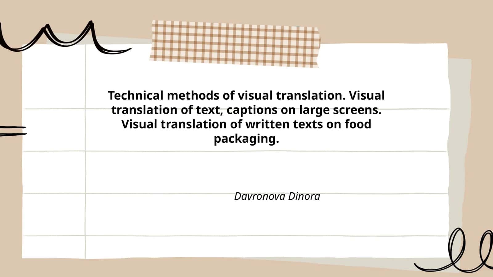 Visual Translation Techniques 1