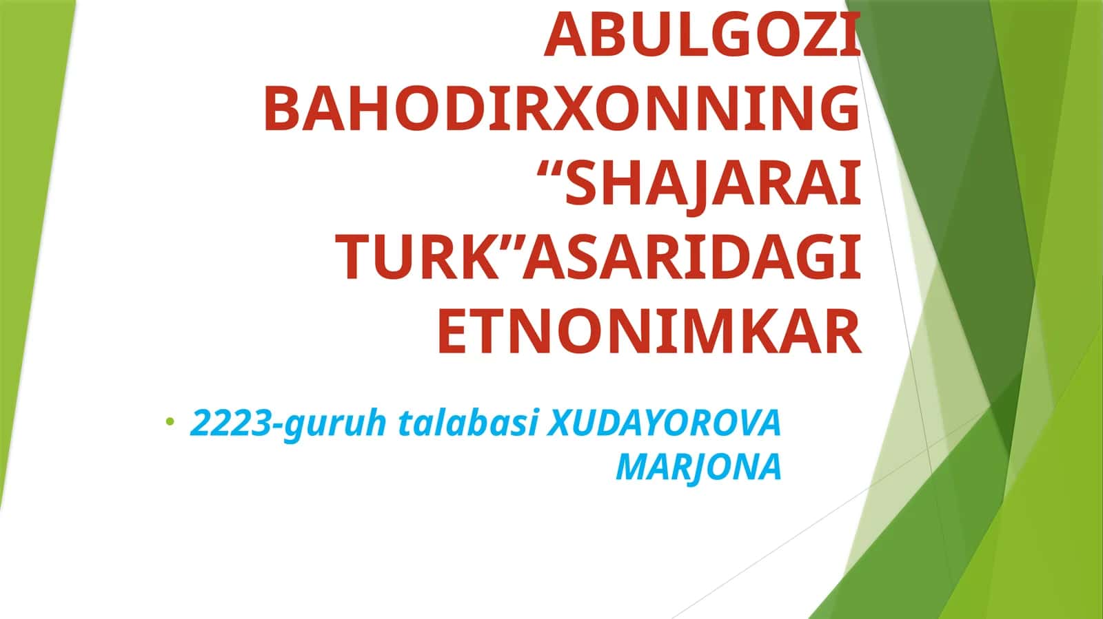 SHAJARAI TURK 1