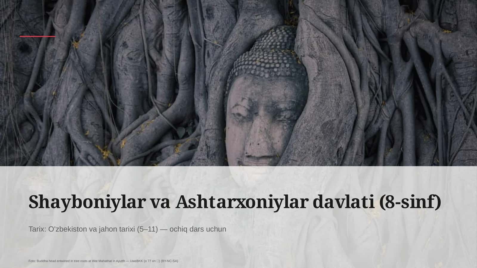 Shayboniylar va Ashtarxoniylar davlati (8-sinf) 1