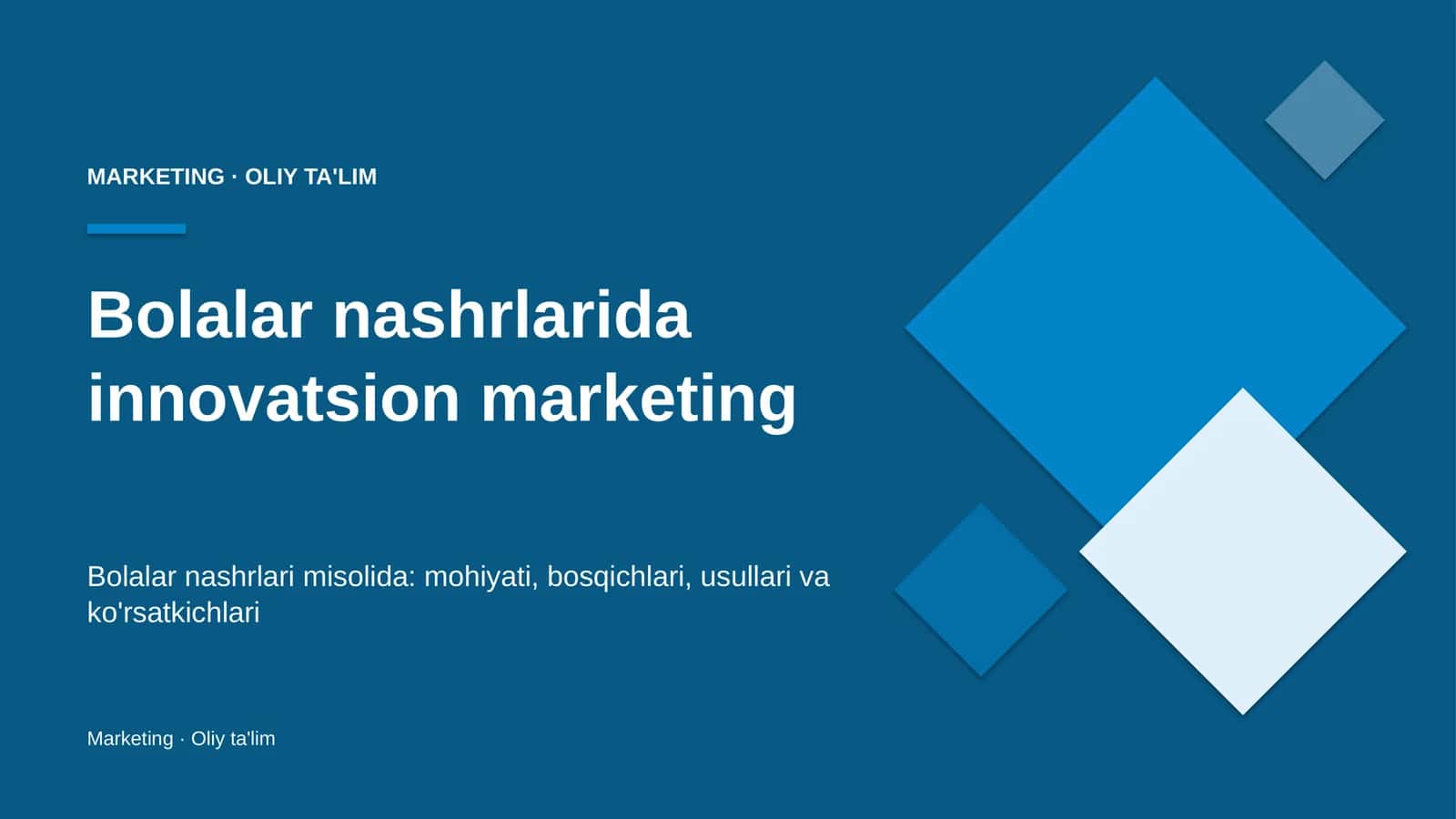 Innovatsion marketing 1