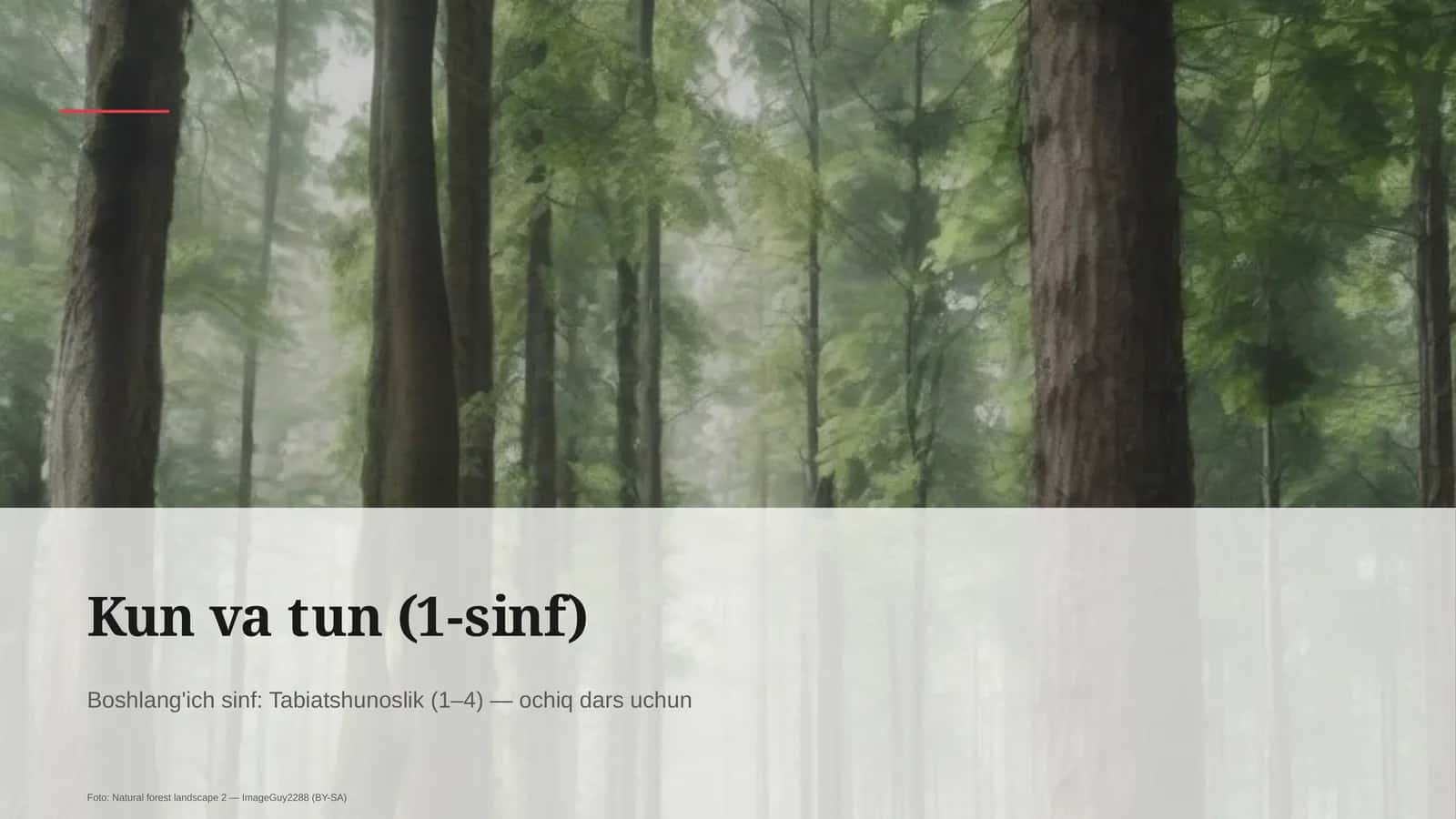 Kun va tun (1-sinf) 1