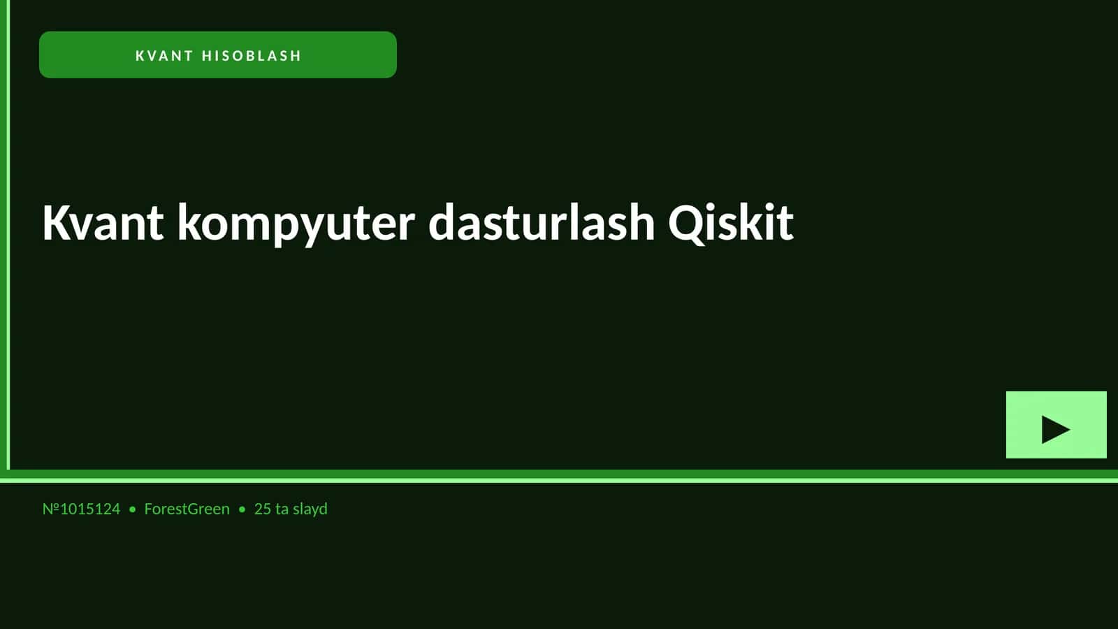 KVANT HISOBLASH 1