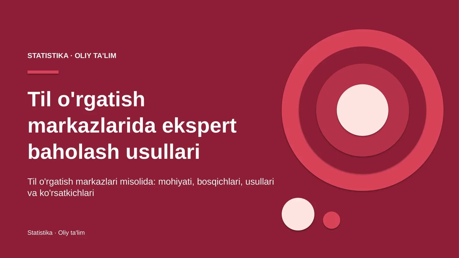 til o'rgatish markazlarida ekspert baholash usullari 1982 1