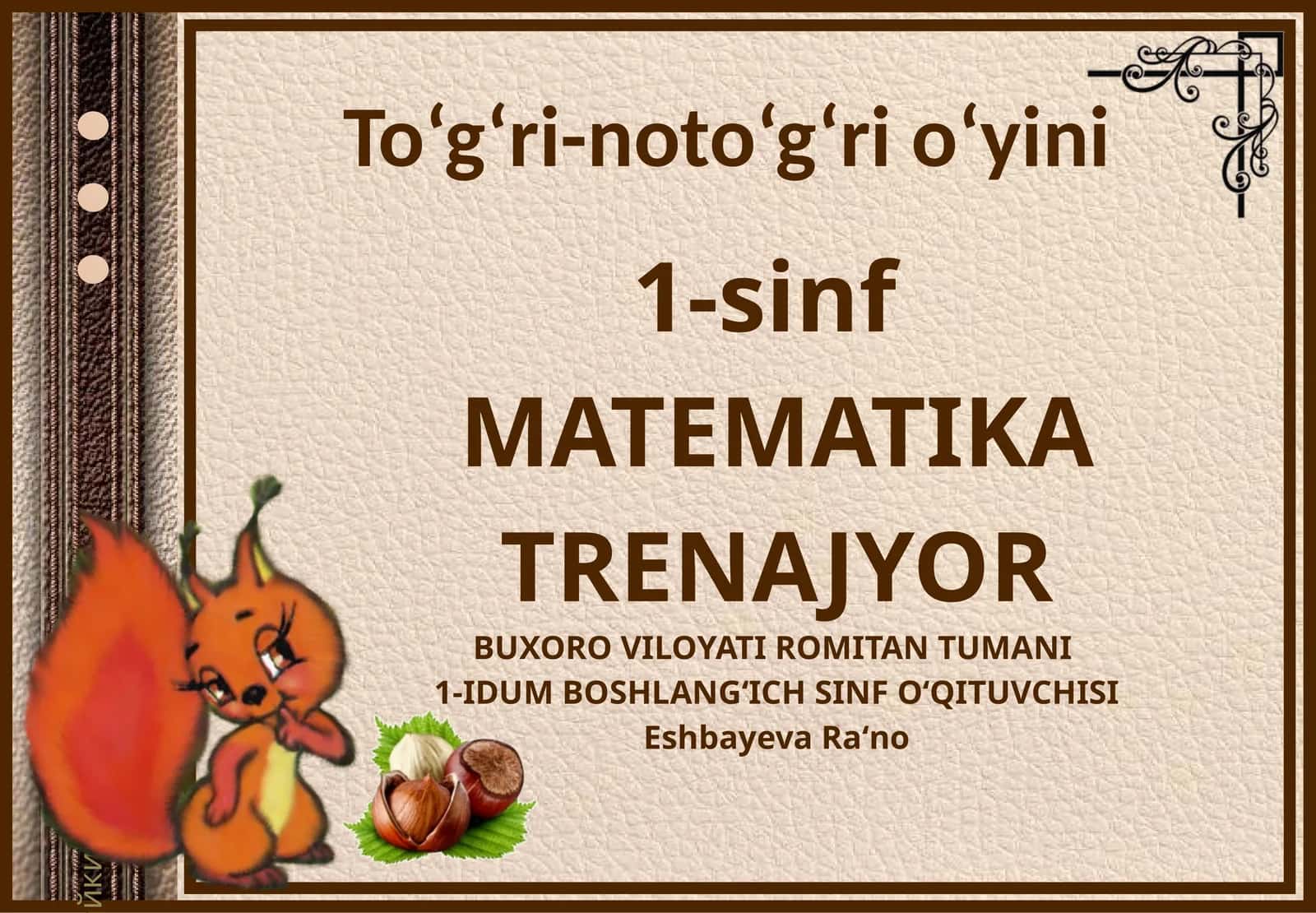 MATEMATIKA TRENAJYOR 1