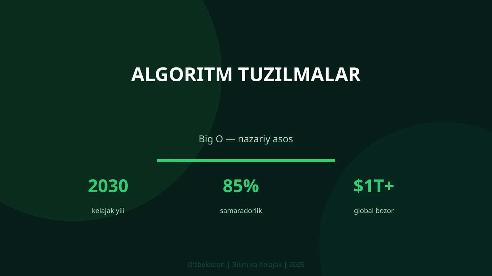Algoritm tuzilmalar 1