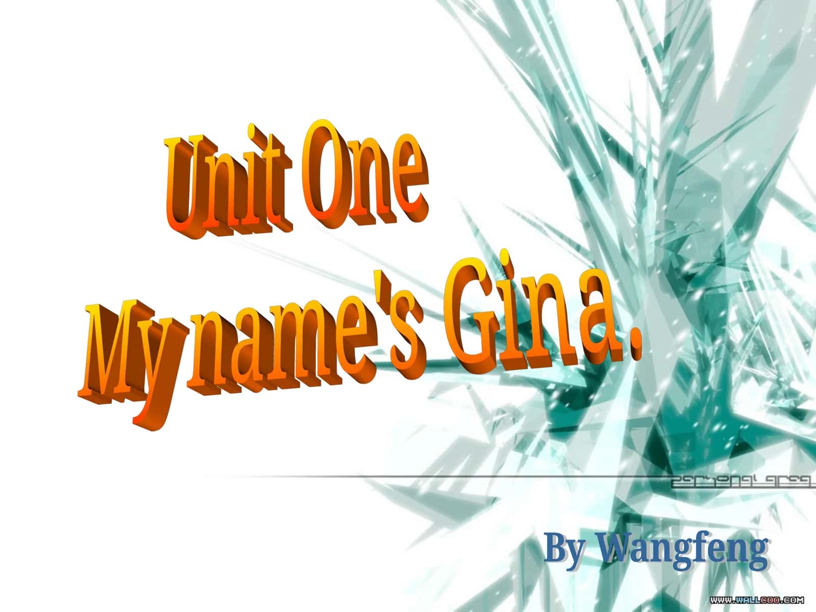Unit One 1