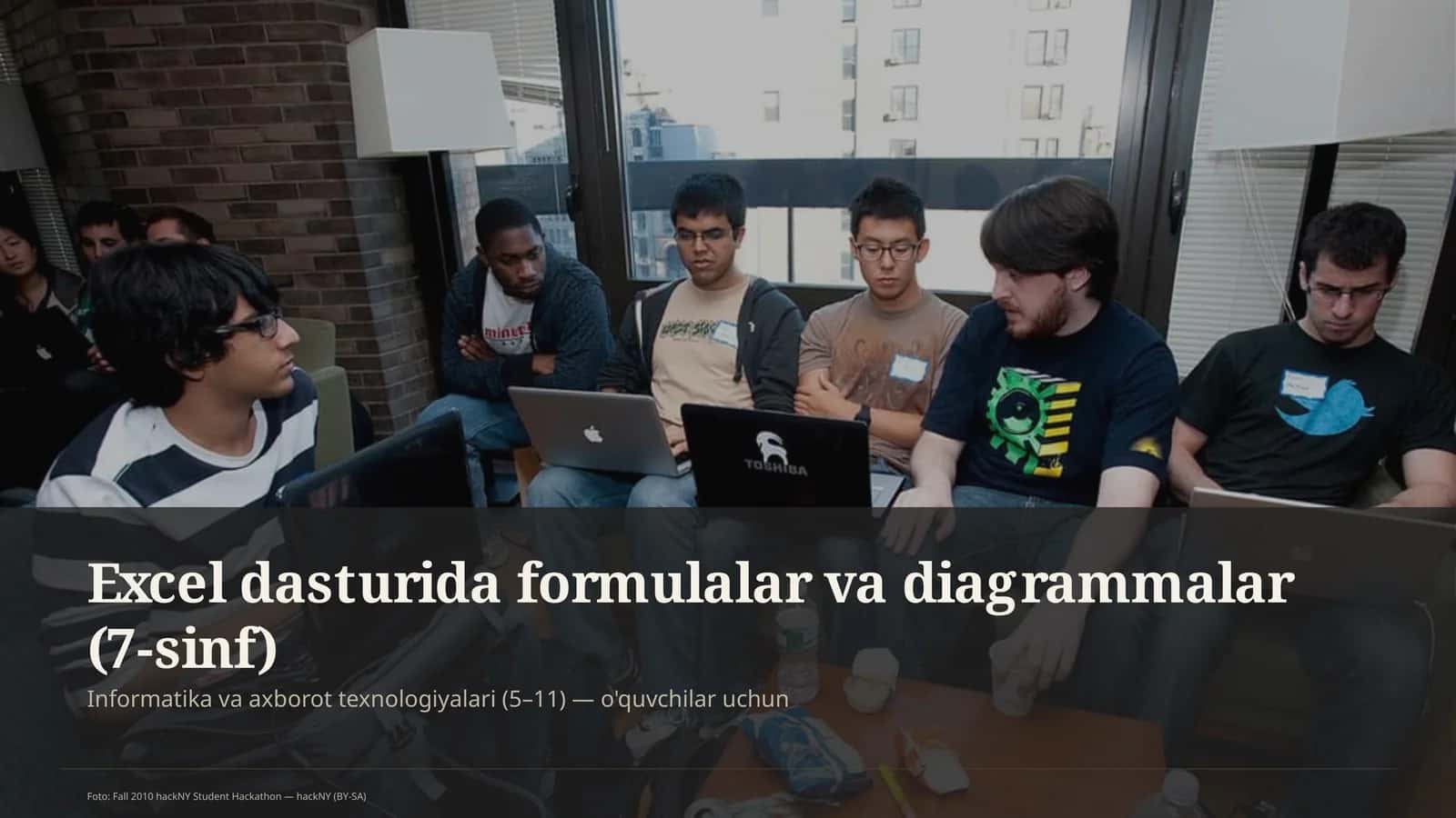 Excel dasturida formulalar va diagrammalar (7-sinf) 1