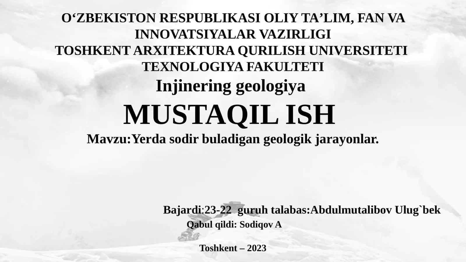Injineringgeologiya 1