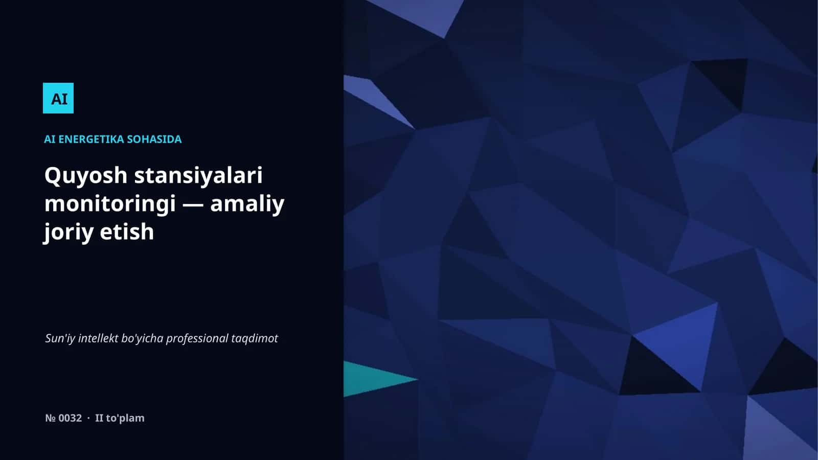 Quyosh stansiyalari monitoringi 1