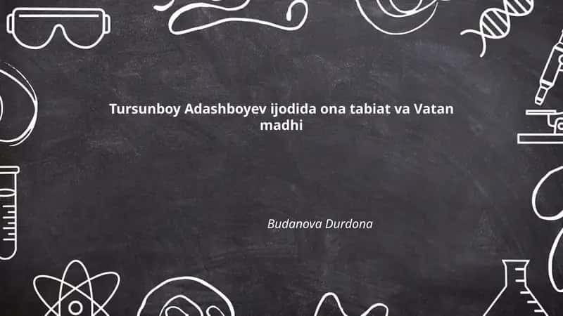 Ona tabiat va Vatan madhi 1