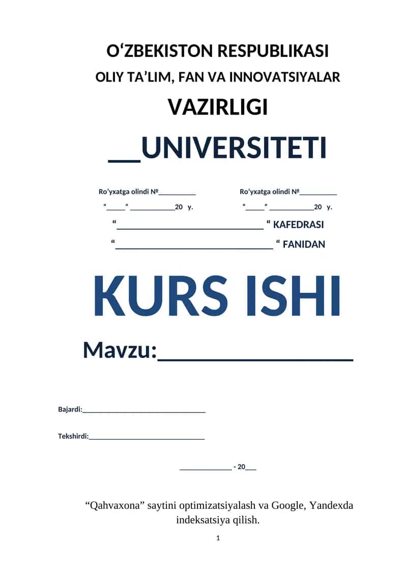 Web ilovalarni optimallashtirish va rivojlantirish 1