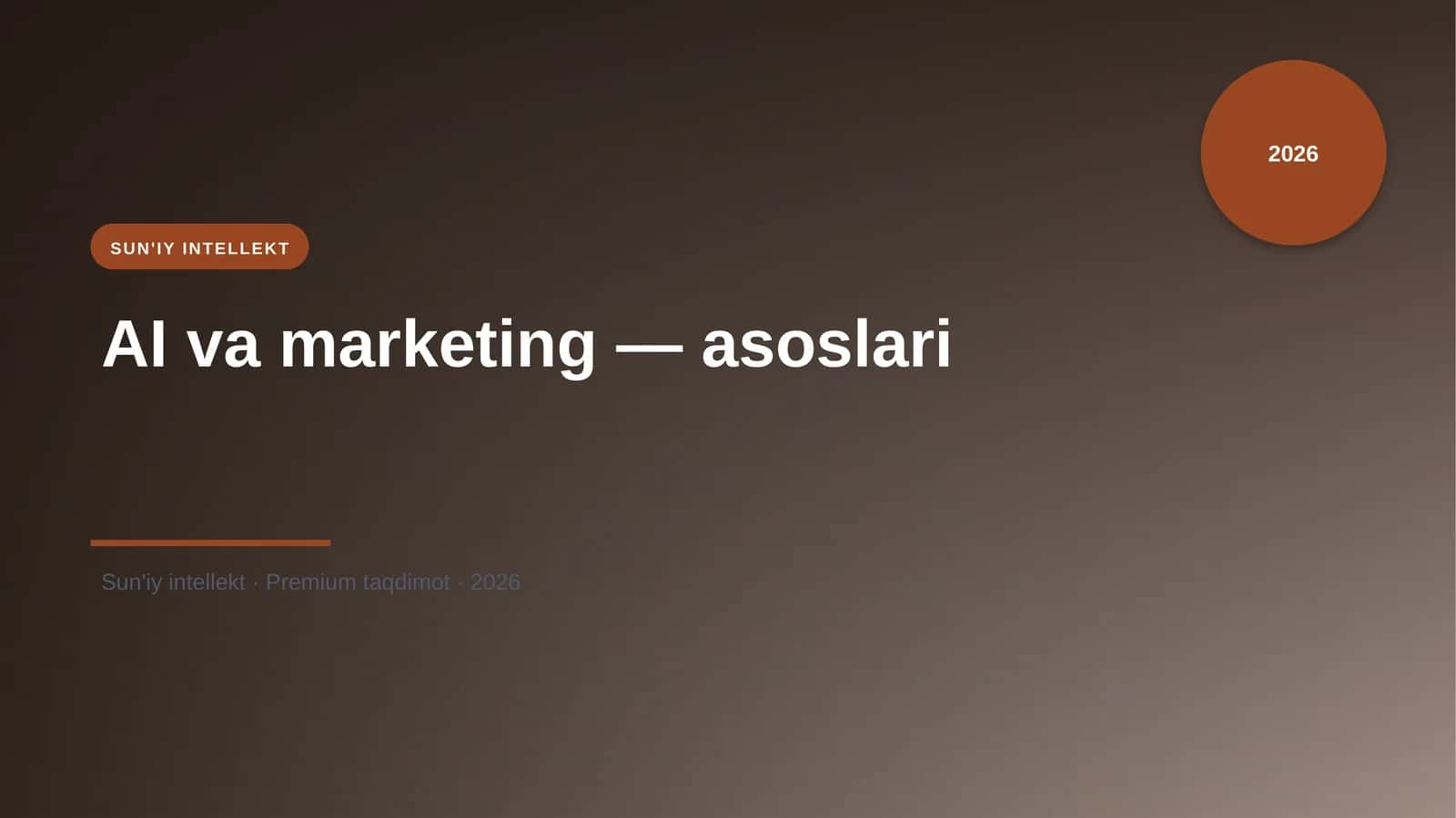 AI va marketing — asoslari 1