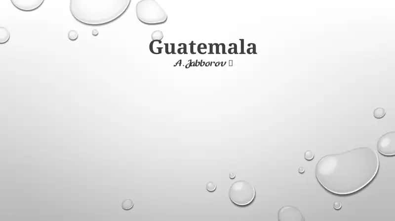 Gvatemala 1