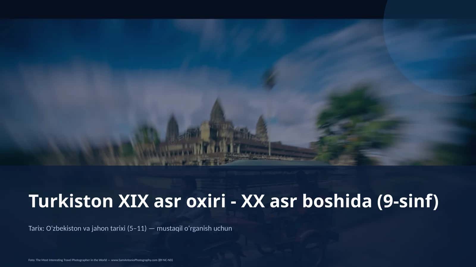 Turkiston XIX asr oxiri - XX asr boshida (9-sinf) 1