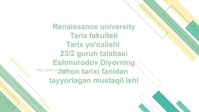 Renaissance university 1