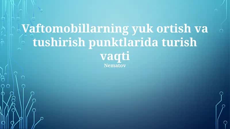 Yuk mashinalari 1
