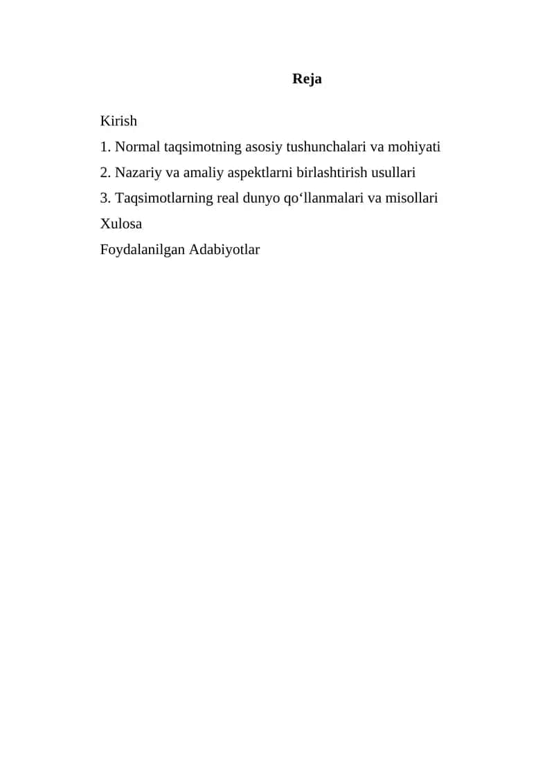 Normal taqsimotlar 1