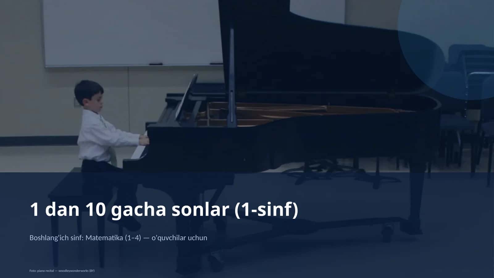 1 dan 10 gacha sonlar (1-sinf) 1