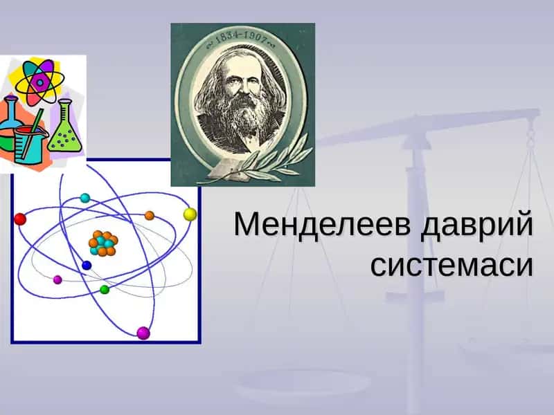 Менделеев даврий системаси 1