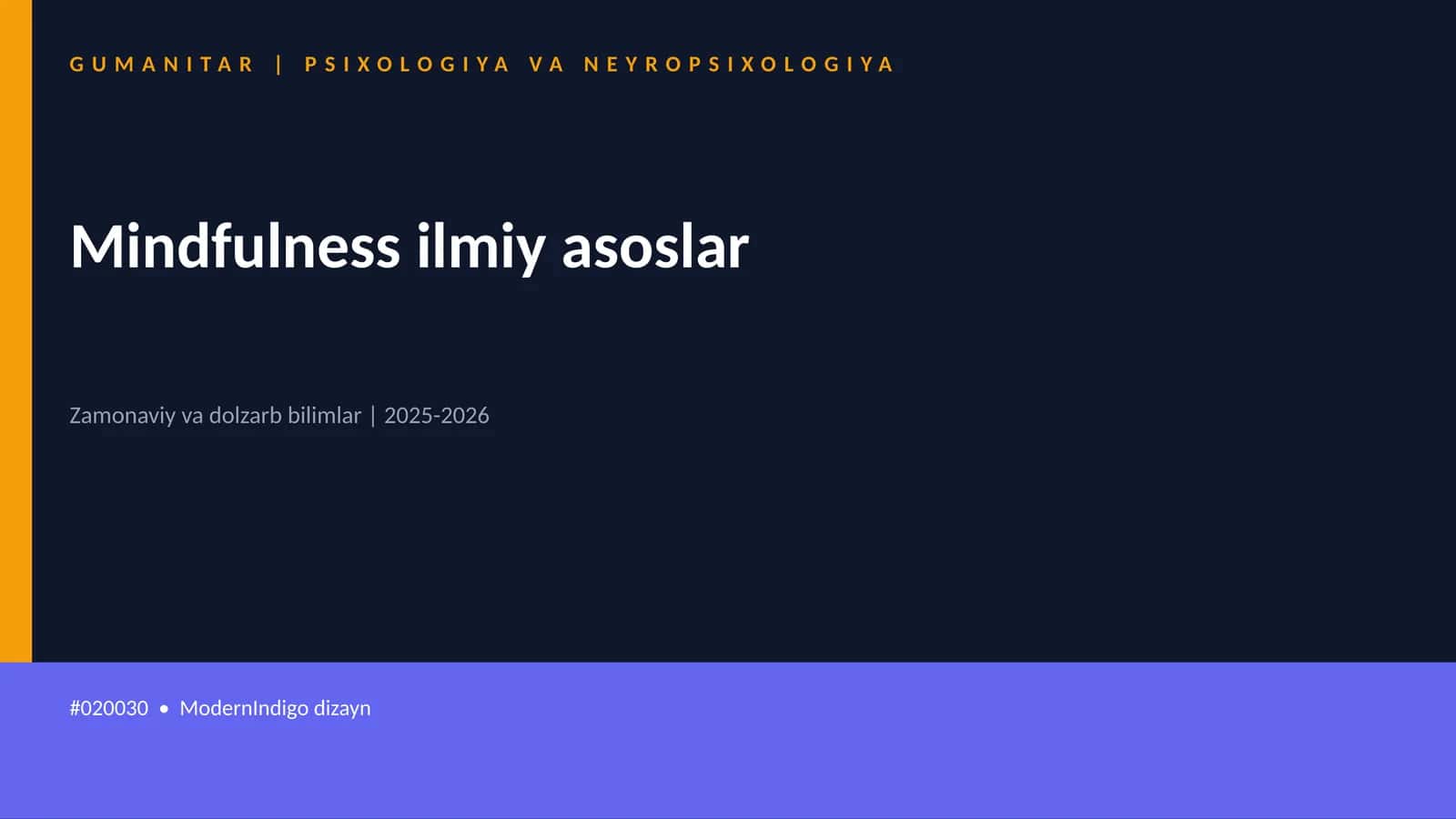 Mindfulness ilmiy asoslar 1