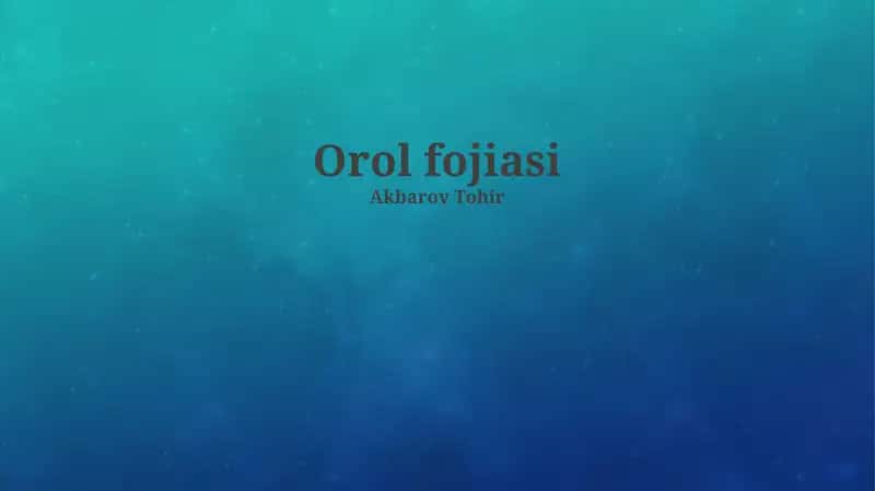 Orol fojiasi 1