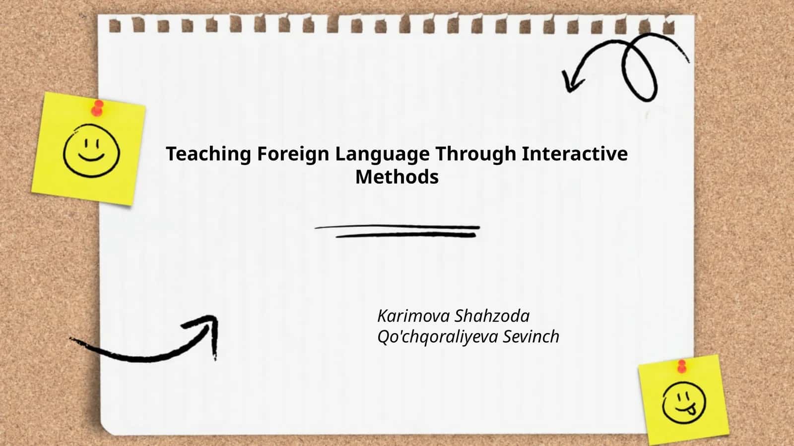 Teaching Foreign Language Through Interactive Methods 1