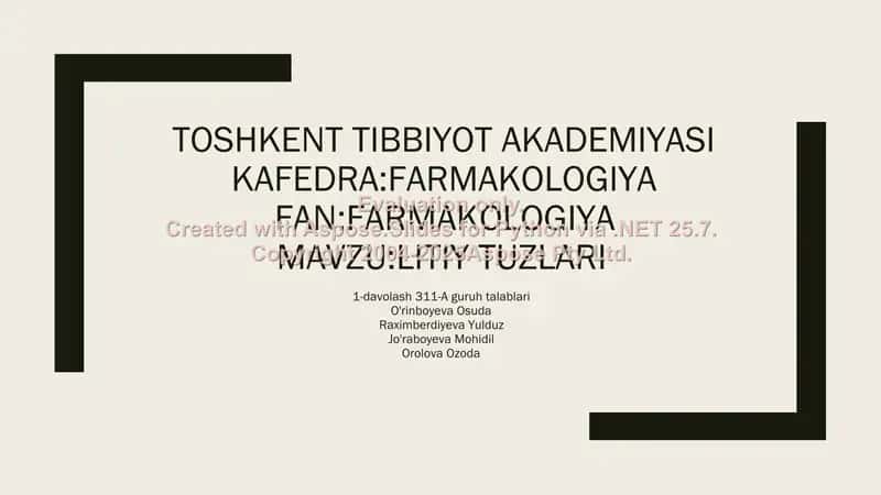 Litiy tuzlari 1