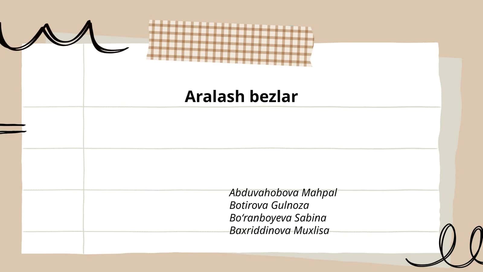 Aralash bezlar 1