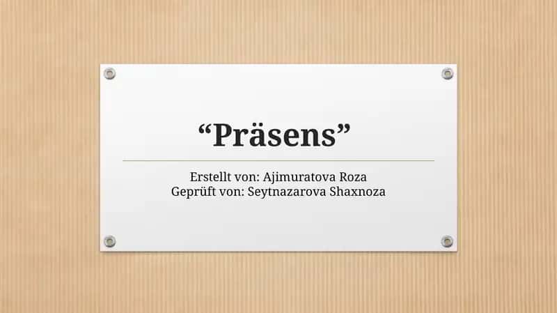 Präsens 1