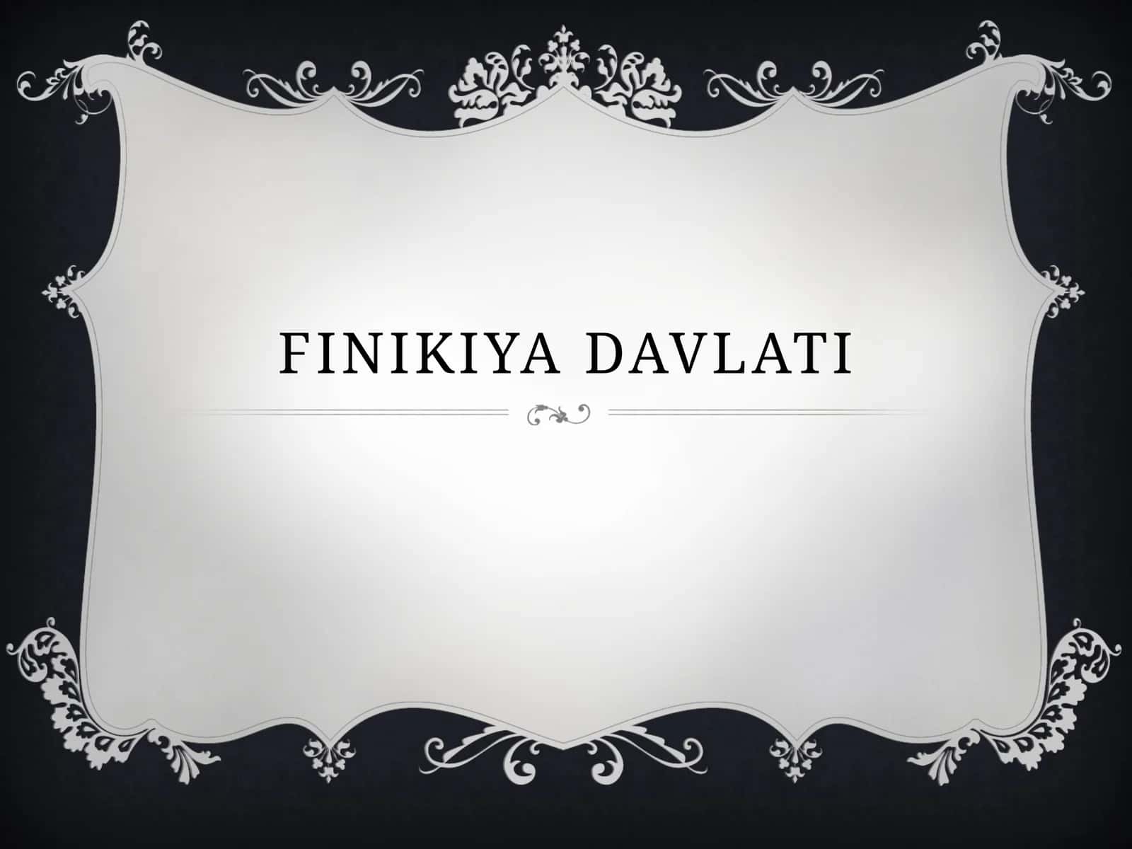Finikiya davlati 1
