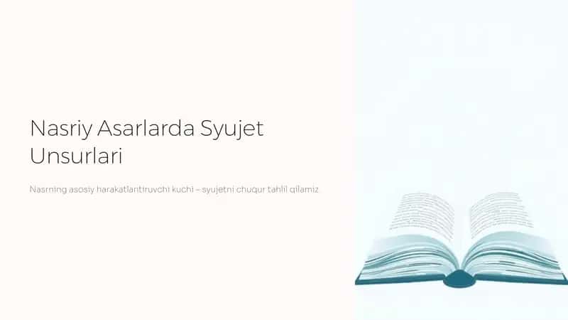 Nasriy Asarlarda Syujet Unsurlari 1